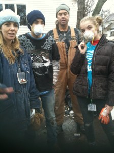 Teaching teens that work for God is hard, fun, necessary and sometimes dangerous. We had to wear masks 2 weeks after the storm to keep from getting sick from the mold and other hazardous particulates in the air. 
